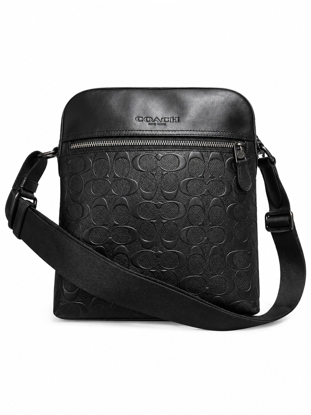 COACH  Signature Leather Crossbody Bag